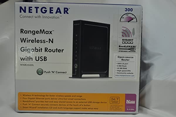 Netgear RangeMax wnr3500l Open Source Wireless-N Gigabit Router IEEE 802.11 N Draft 37.50 Mbps