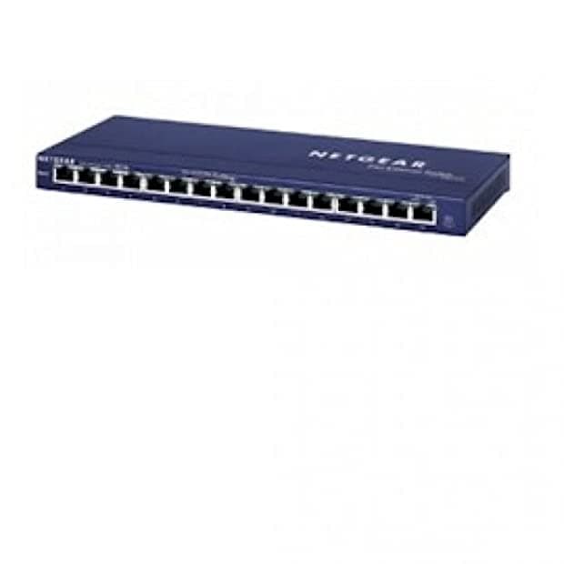 Netgear ProSafe FS116 16 puertos 10/100Base-TX Switch de escritorio con botón de enlace ascendente FS116NA