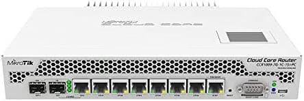 Mikrotik CCR1009-7G-1C-1S+PC Router de refrigeración pasiva con 7 puertos Gbit, 1 puerto combinado y 1 puerto SFP