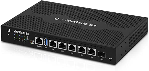 Ubiquiti Networks Router de borde de 6 puertos con PoE EdgeRouter 6P, Ethernet WAN, ER-6P (EdgeRouter 6P, Ethernet WAN, Gigabit Ethernet, negro)
