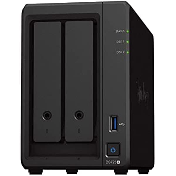 Synology DS723+/G NAS Kit, 2 Bay, Includes Guidebook (English Language Not Guaranteed), Equipped with Zyzen CPU, 2 GB Memory, for Standard Users, Domestic Authorized Dealer, Phone Support Compatible