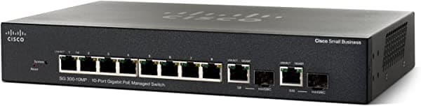 Cisco SG300 - 10 MPP 10-Port Gigabit Max PoE + Managed Switch SG300-10MPP-K9-NA