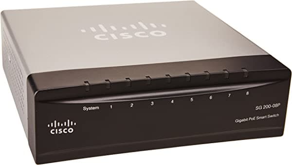 Cisco de la serie 200 Interruptores Gigabit PoE, Negro SLM2008PT-NA