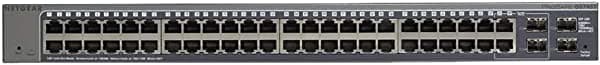 NETGEAR - Conmutador de 8 puertos Gigabit, interruptor Ethernet profesional inteligente, Azul GS748T-500EUS