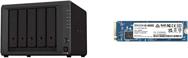 Synology DiskStation DS1522+ (sin disco) y M.2 2280 NVMe SSD SNV3410 400GB (SNV3410-400G)