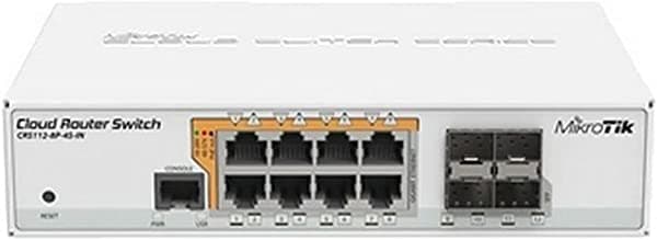 MikroTik CRS112-8P-4S-IN Switch Gigabit Ethernet Smart con PoE-out y RouterOS L5