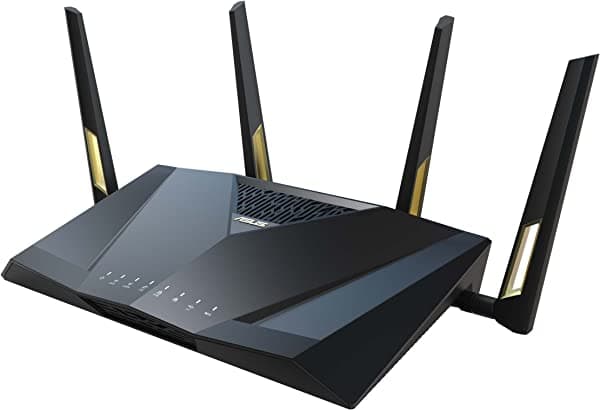 ASUS RT-AX88U Pro (AX6000) - Router de juegos extensible WiFi 6 de doble banda, puertos duales 2.5G, ASUS Rangeboost Plus, reenvío de puertos, seguridad de red sin suscripción, protección instantánea, VPN, compatible con AiMesh
