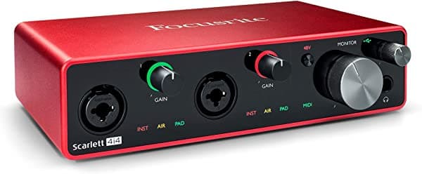 Focusrite Scarlett 4i4 3ra Generación Interfaz de Audio USB 4x4 Renovada B B-STOCK-AMS-SCARLETT-4I4-3G
