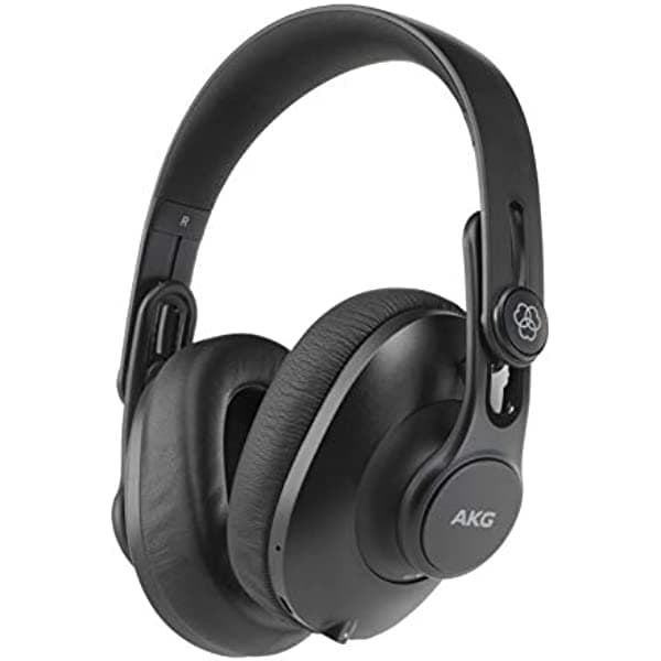 AKG K361BT Auriculares de Estudio Plegables Over-Ear con Bluetooth, Diseño Cerrado, Color Negro
