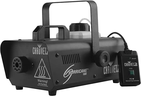 Máquina de humo CHAUVET DJ Hurricane 1000, con control remoto con cable compacto H1000