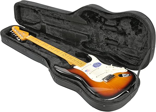 SKB Strat/Tele en forma de guitarra eléctrica caso suave con interior de espuma EPS/exterior de nylon, correas traseras 1SKB-SCFS6