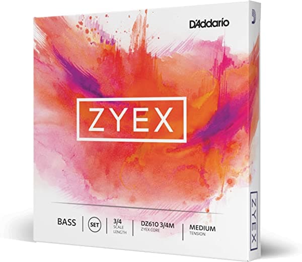 D'Addario Zyex - Juego de cuerdas de graves, escala 3/4, tensión media DZ610 3/4M