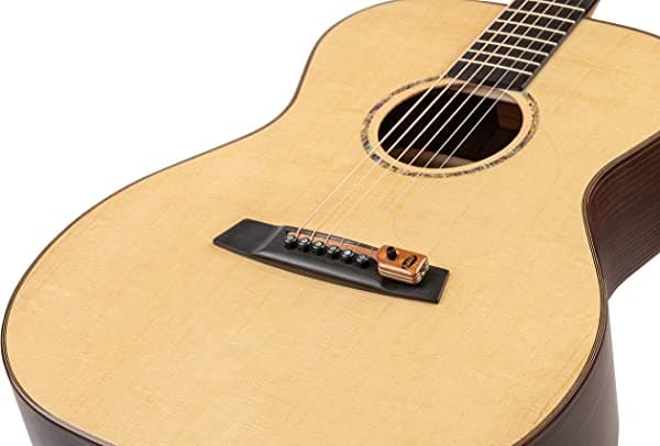 KNA Pickups Pastilla portátil de cuerda de acero piezoeléctrico con control de volumen (SG-2)