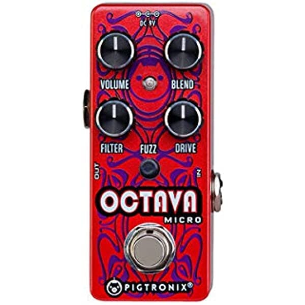 Pigtronix Guitarra Eléctrica Monoefecto, Rojo (OCT)