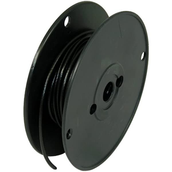 George L's 155 - Rollo de cable para instrumentos (negro, 50 pies) 155BLACKCABLE50