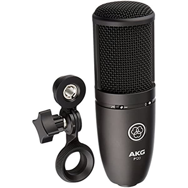 AKG Perception 120 Micrófono de estudio profesional, Plateado 3101H00400