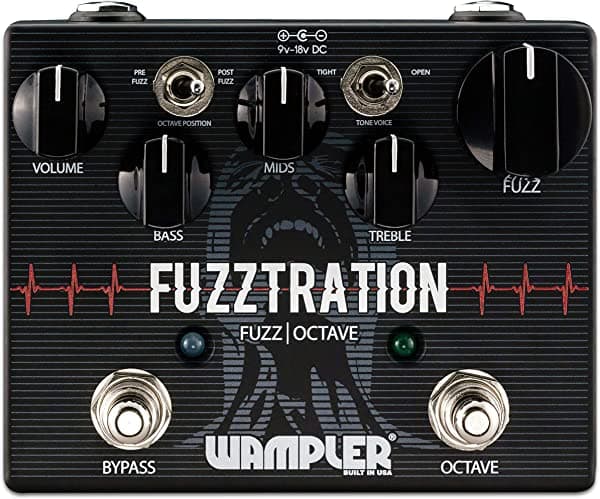 Wampler Fuzztration Fuzz & Octave Pedal de efectos de guitarra