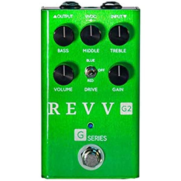Revv G2 Green Channel Preamplificador/Overdrive/Pedal de distorsión (RevvG2d1) G2 Overdrive
