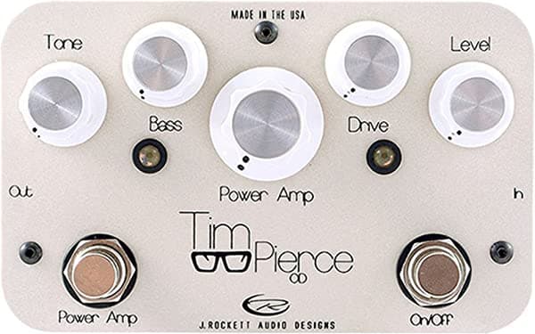 J. Rockett Audio Designs Archer Tour Series - Pedal de overdrive y boost, blanco negro rojo azul Pierce
