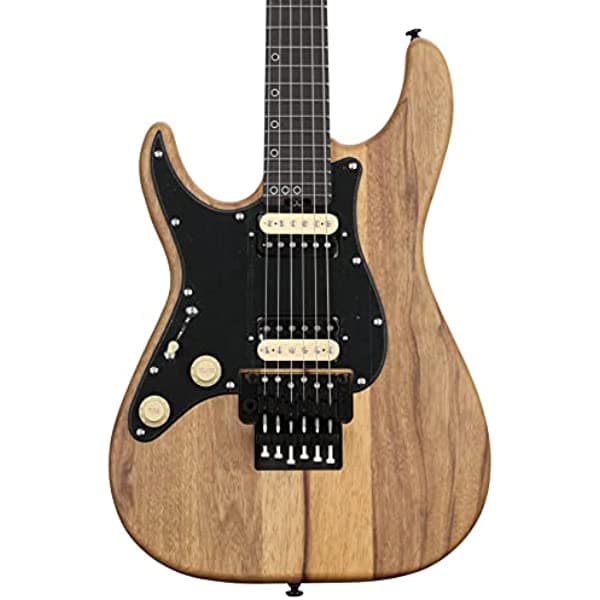 Schecter Sun Valley Super Shredder Exotic FR - Guitarra eléctrica para zurdos, color negro natural Limba 1267