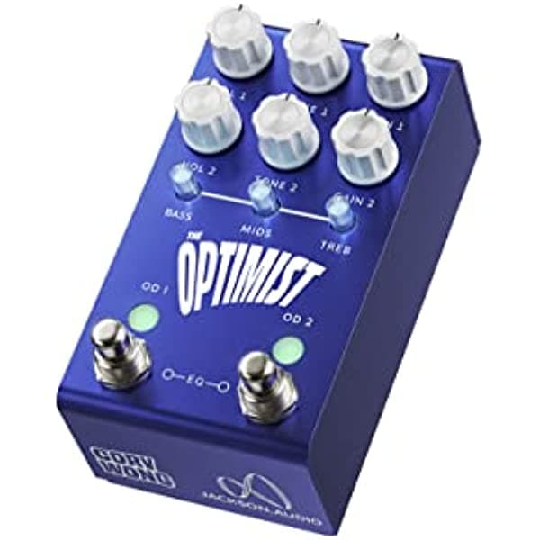 Jackson Audio Pedal Optimist Dual Overdrive y EQ, color azul The Optimist