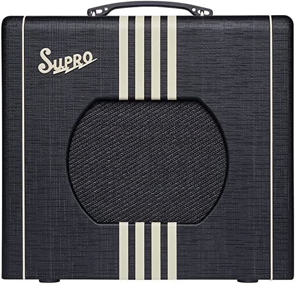 Supro 1820RBC Delta King 10 1x10 - Negro con rayas crema