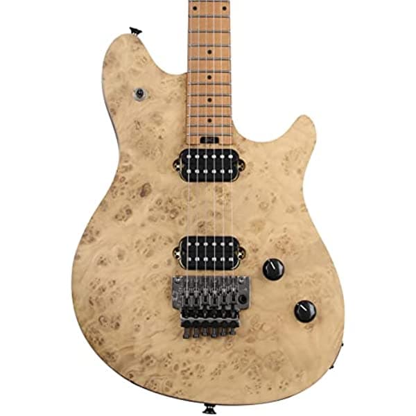 EVH Wolfgang WG - Guitarra eléctrica exótica estándar Laurel Burl, natural WGSTDEXLAURELBURL