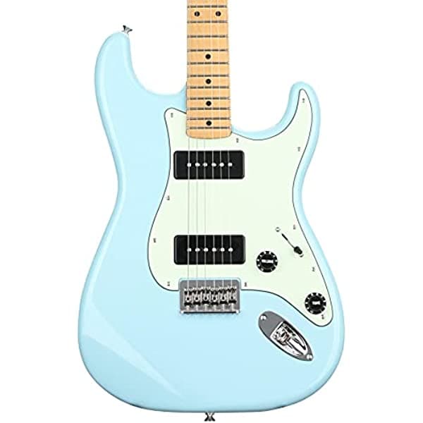 Fender - Guitarra eléctrica de cuerpo sólido de 6 cuerdas, para diestros, Daphne Blue (0140922304)