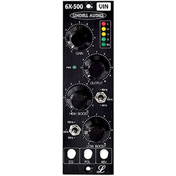 Lindell Audio 6X-500VIN Edición Vintage 500 Series Micrófono Preamplificador & EQ Edición Vintage