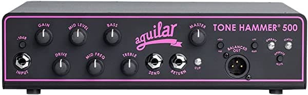 Aguilar Tone Hammer 500 - Cabezal amplificador de bajo, edición de concienciación sobre el cáncer de mama