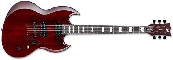 ESP LTD Viper-1000 M - Guitarra eléctrica, color cereza negra transparente