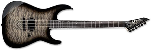 ESP LTD M-1001 NT - Guitarra eléctrica, color carbón LM1001NTQMCHB