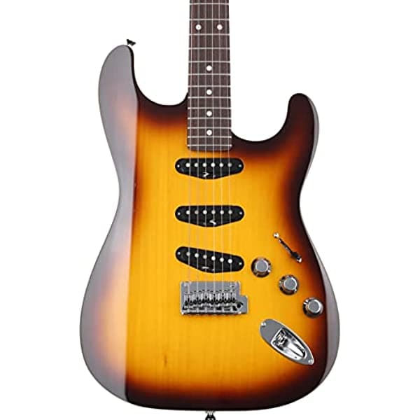 Fender Guitarra eléctrica de cuerpo sólido de 6 cuerdas, para diestros, Chocolate Sunburst (252000322)