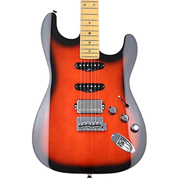 Fender Guitarra eléctrica de cuerpo sólido de 6 cuerdas, para diestros, Hot Rod Burst (252102371)