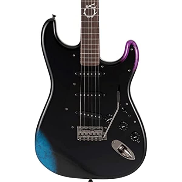 Fender Fabricado en Japón, Final Fantasy XIV Stratocaster, color negro 5601000899
