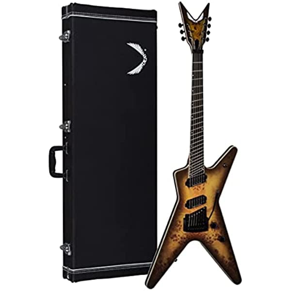 Dean ML 7 String Select - Guitarra Kahler multiescala, ébano, raso negro natural satinado