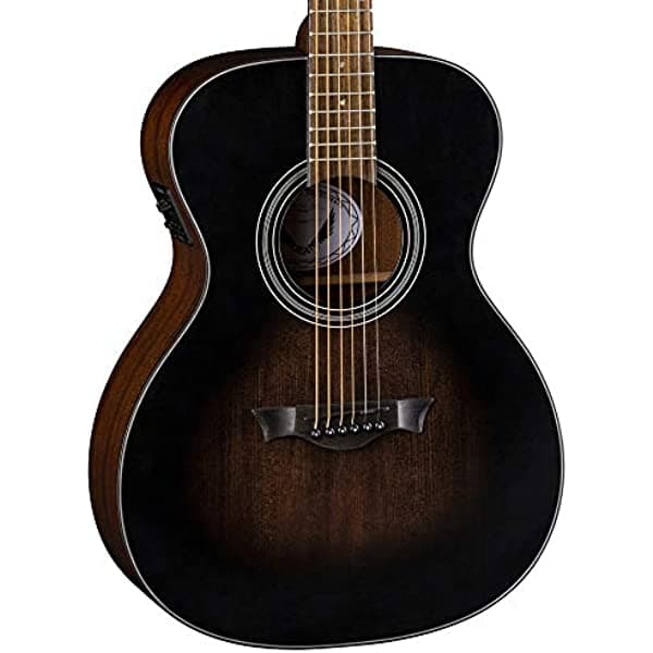 Dean Guitars 6 cuerdas St Augustine Folk Solid Top guitarra acústica/eléctrica, derecha, satinado Vintage Black Burst (SA E VB) SA FOLK E VB