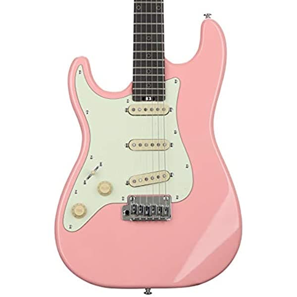 Schecter Nick Johnston - Tradicional para zurdos, color coral 336