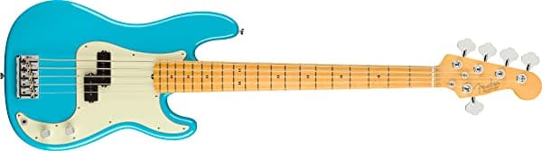 Fender American Professional II Precision Bass V - Miami Blue con diapasón de arce 193962719