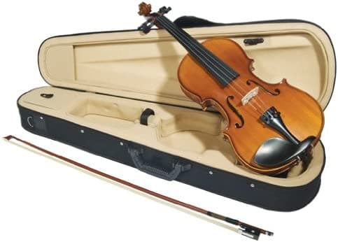 juzek juzek8534 Modelo de 85 3/4 Violín con arco y estuche (Student Estudiante Modelo, con tallado tapa de pícea