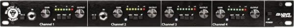 Black Lion Audio B12A Quad - Preamplificador de micrófono de 4 canales
