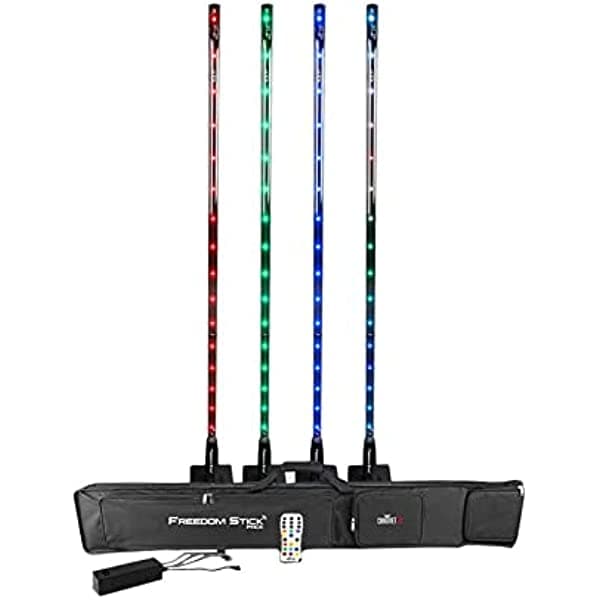 Chauvet DJ Freedom Stick Pack RGB Wireless LED Stick (pack de 4) con 1 año de garantía extendida