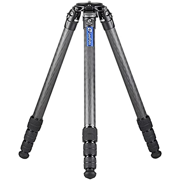 Leofoto LM-324C Summit Series Systematic Bowl Trípode de viaje de 4 secciones patas de fibra de carbono CF