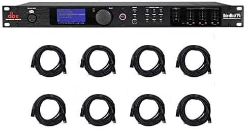DBX DriveRack PA2 Procesador de señal de sonido Sistema de gestión de altavoces + (8) cables XLR PA2 NEW+(8) RCXFM20E-B