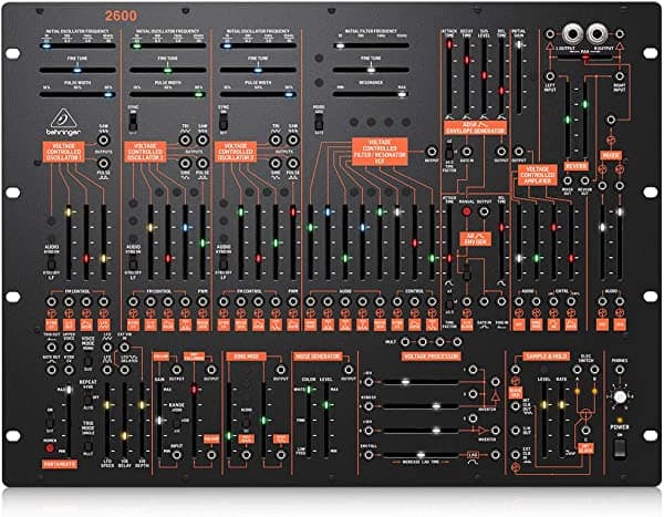 Behringer Sintetizador Analógico Semimodular 2600 Con 3 Vco Y Vcf Multimodo En Formato De Montaje En Rack De 8U