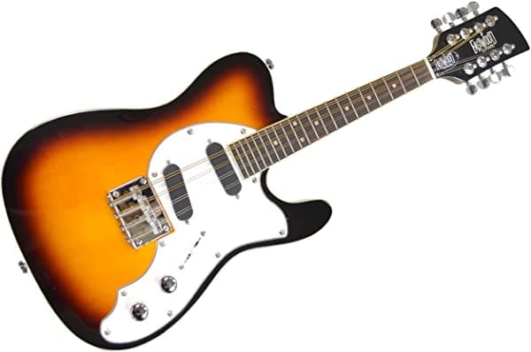 Eastwood mandocaster Guitarra, Rayo de sol Eastwood Mandocaster Guitar - Sunburst