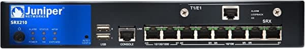 Juniper Networks SRX210 Services Gateway mejorada con Faster CPU 2 x GE + 6 x Fe Ports 1 x Pim srx210he2 M20-FPC-E