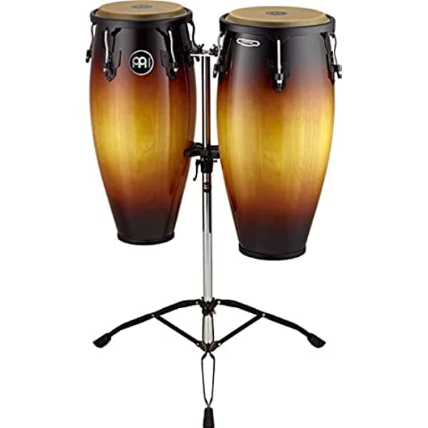 Meinl Percussion HC888VSB Headliner Series - Juego de conga de 10 y 11 pulgadas con soporte para trípode, vintage Sunburst
