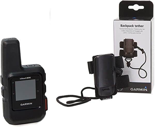 Garmin inReach Mini negro con correa de mochila