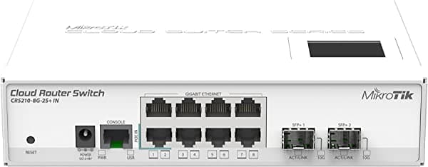 Mikrotik crs210 - 8 g-2s + IN Cloud Router Switch